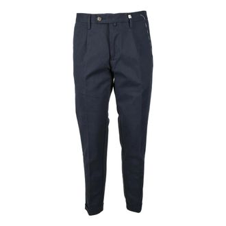 Myths Suit Trousers, male, Blue, Size: L Cotton Elastane Pants