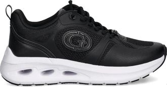 Guess Co logo-patch sneakers - women - Polyurethane/Polyester/Rubber - 37 - Black