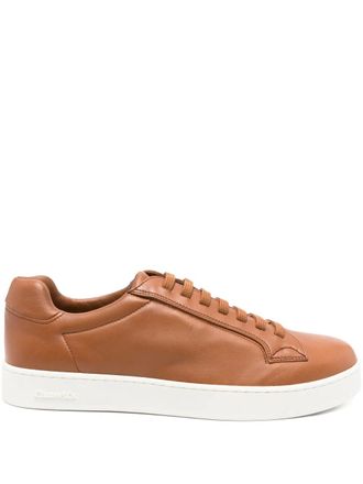 Churchs elastic-lace leather sneakers - Brown