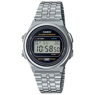 Casio Mens Vintage Digital Stainless Steel Watch - A-171WE-1ACF