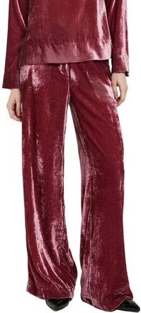 ottod'Ame Velvet Palazzo Trousers in Pink at Nordstrom, Size 42 It