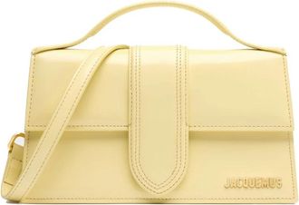 Jacquemus Gele Leren Crossbody Tas - Dames - Handtassen - Geel - ONE Size - Leer - Tassen