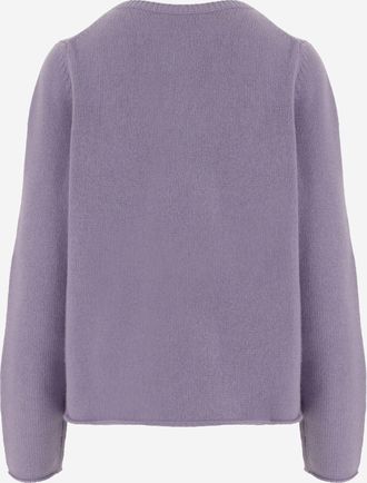 Allude Womens Cashmere Sweater Lilac