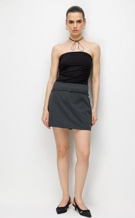 Mixray Hoge taille minirok met riem