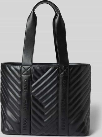 HUGO BOSS Shopper aus Kunstleder Modell BECKY QL_TOTE SM in Black, Größe 1