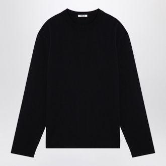 Tekla Black Pyjama Crew Neck Sweater