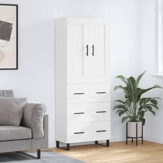Berkfield Home Highboard White 69.5x34x180 cm Engineered Wood