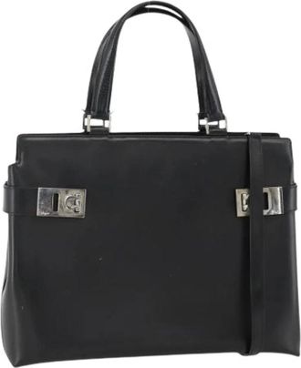 Ferragamo Pre-owned Handbags, female, Black, Size: ONE SIZE Pre-owned Hand Bag