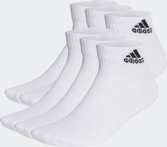 adidas Funktionssocken ADIDAS PERFORMANCE CUSHIONED SPORTSWEAR ANKLE SOCKEN, 6 PAAR, Gr. XXL (49/51), schwarz-weiss (wei&szlig;, schwarz), Obermaterial: 62% Baumwo