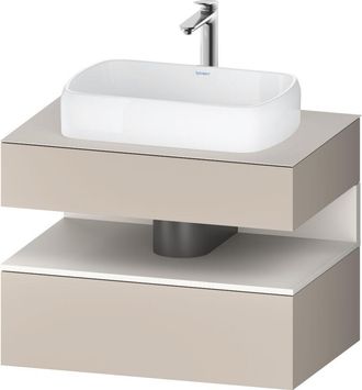 Duravit Duravit - Qatego Consola Mueble Bajo Lavabo, 1 Extra&iacute;ble, 1 Caj&oacute;n