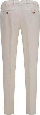 Brunello Cucinelli Mens White Cotton Casual Pants
