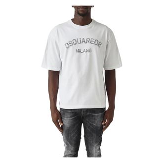 Dsquared2 Uomo, Top, Bianco, S, new