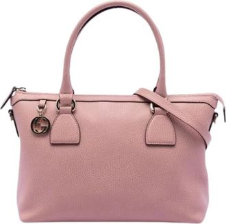 Gucci Pre-owned Handbags, female, Pink, Size: ONE SIZE Pre-owned Vintage Handbag