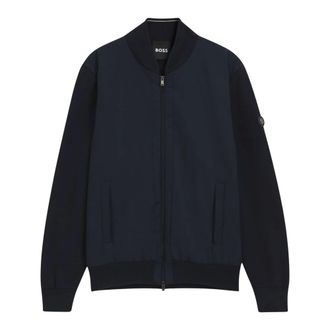 HUGO BOSS Jassen, Heren, Blauw, L, Bomber Jassen