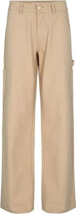 Sofie Schnoor Beige Broek met Stijl Snos 251 - Dames - Wijde Broeken - Beige - L - Broeken