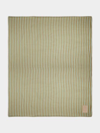 Studio Shamshiri Handwoven Cashmere Striped Bed Blanket (117in/3m x 98in/2.5m)