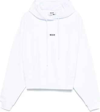 Msgm Msgm, Dames, Sweatshirts & Hoodies, Wit, Maat: XS Katoen