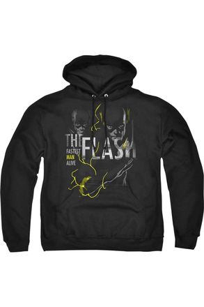 Gildan DC Comics Flash Bold Flash Adult Pull Over Hoodie / Hooded Sweatshirt