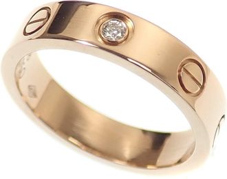 Cartier Love Pink Gold (18K) Band Ring (Pre-Owned)