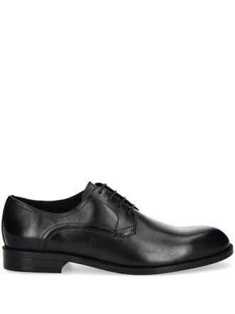 BOSS leather Derby shoes - men - Polyurethane/Leather/Polyurethane - 45 - Black
