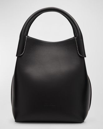 Loro Piana Bale Leather Top-Handle Bag