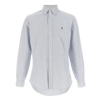 Polo Ralph Lauren Casual Shirts, male, Blue, Size: 2XL Oxford Cotton Shirt