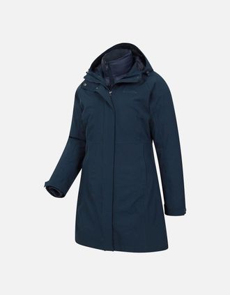 Mountain Warehouse Womens Mountain Warehouse Womens/Ladies Alaskan Long 3 In 1 Jacket - Grey - Size: 10