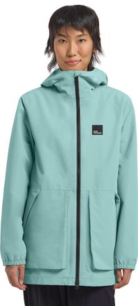 Jack Wolfskin Funktionsparka JACK WOLFSKIN TERRAVIEW 2L PARKA W, Damen, Gr. M (38/40), gr&uuml;n (soft, jade), Obermaterial: 100% POLYESTER; Futter: 100% POLYESTER, Jack