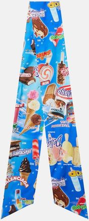 Balenciaga Printed silk scarf