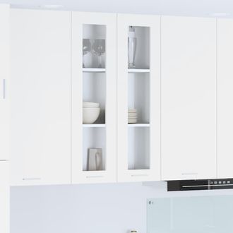 vidaXL Vidaxl Armadio Pensile Bianco 60 X 31 X 100 Cm Legno