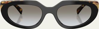 Prada PR D02SF 54MM Oval Sunglasses