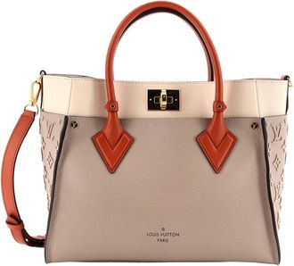 Louis Vuitton Beige Monogram Tuffetage Leather On My Side Mm (Authentic Pre- Loved)
