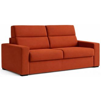 Dmora Dmora - Divano letto 2 posti Oprah, Sof&agrave; trasformabile per salotto, imbottito, sfoderabile, Qualit&agrave; 100% Made in Italy, 200x95 h100 cm, Arancione