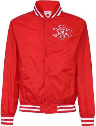 Icecream Bomberjack met Ribgekraag - Heren - Bomber jackets - Rood - XS - Jassen