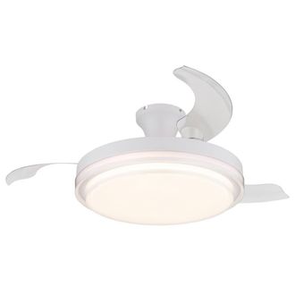 Netlighting Beliz Ceiling Fan White 3 Blade LED Dimmable 2700-6500K Remote