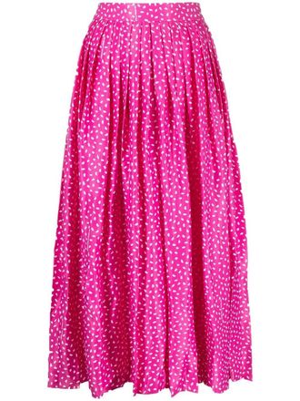 Off-white Cropped plooibroek - Roze