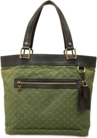 Louis Vuitton Pre-owned Lucille GM Tote Bag - Dames - Vintage Shopper - Groen - ONE Size - Leer - Vintage