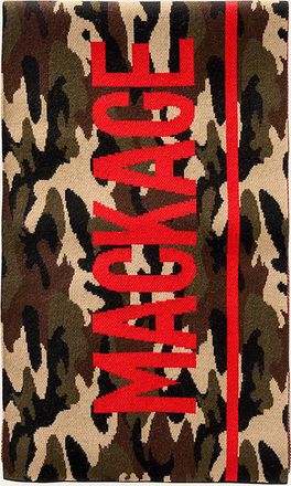 Mackage Mens Juno Wool Camouflage Logo Scarf