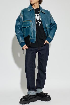 Alexander McQueen T-shirt With A Distinctive Skull Motif, Mens, Black