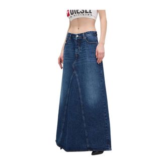 Diesel Dames, Rokken, Blauw, Maat: W25 Katoen
