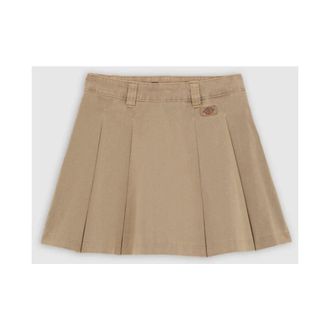 Dickies Werkrok met plooien en zakken - Dames - Korte rokken - Bruin - S - Katoen - Rokken