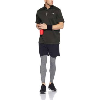 Under Armour Tech Button Up Placket Polo In Artillery Green