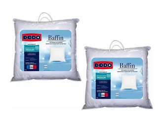 Dodo Lotto Di 2 Guanciali Naturali Dodo Piumino Baffin 65x65 Cm