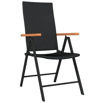 Berkfield Home Decorative 3 Piece Garden Dining Set Black