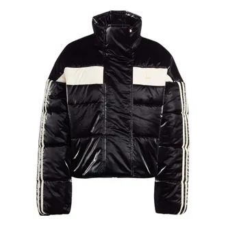 adidas (WMNS) adidas Ski Chic Puffer Jacket Asia Sizing Black White IA3919