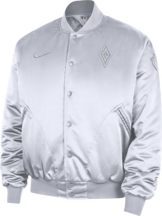 Nike Las Vegas Aces WNBA Game Jacket White Metallic Silver HV9304-100