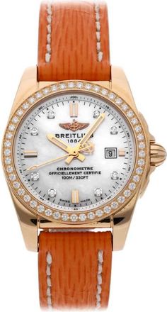 Breitling Galactic Quartz Chronometer Diamond Ladies Watch H7234853/A792