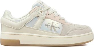 Calvin Klein Witte Sneakers Leer Hoge Kwaliteit - Dames - Sneakers - Veelkleurig - 37 EU - Leer - Schoenen