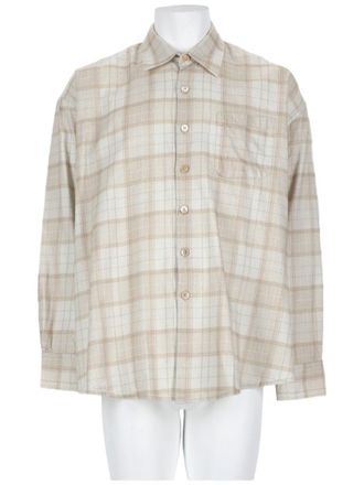 Our Legacy Borrowed Relaxed-Fit Plaid Organic Cotton Shirt