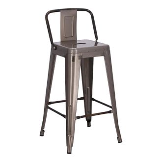 OEM Taburete Bajo Paris Back 66cm Metalizado
